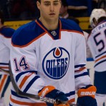 Jordan Eberle of the Edmonton Oilers. Image courtesy of Wikimedia Commons.