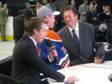Edmonton Oiler Taylor Hall on draft day 2010. Image Courtesy of Wikipedia Commons.