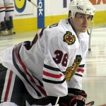 Dave Bolland with the Chicago Blackhawks. Image courtesy of Wikimedia Commons.