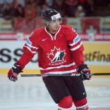 Evander Kane representing Canada at the World Championships. Image courtesy of Wikipedia Commons.