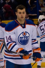 Jordan Eberle of the Edmonton Oilers. Image courtesy of Wikimedia Commons.