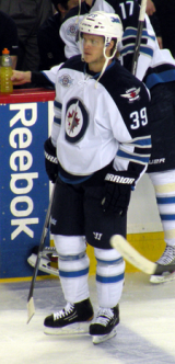 Winnipeg Jets defender Tobias Enstrom. Image courtesy of Wikimedia Commons.